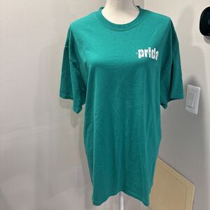 Green Motor City Pride Crew 2010 T-shirt Double Sided Size XL